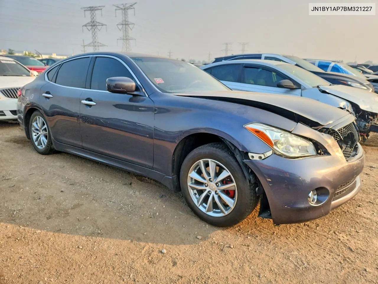 2011 Infiniti M37 Base VIN: JN1BY1AP7BM321227 Lot: 61044686