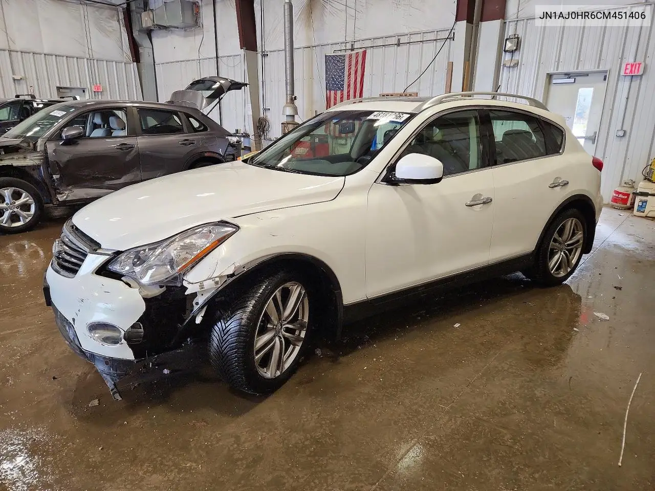 2012 Infiniti Ex35 Base VIN: JN1AJ0HR6CM451406 Lot: 48181866