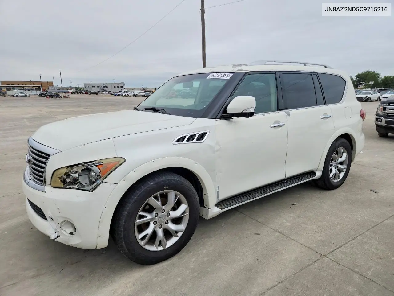 2012 Infiniti Qx56 Base VIN: JN8AZ2ND5C9715216 Lot: 53101386
