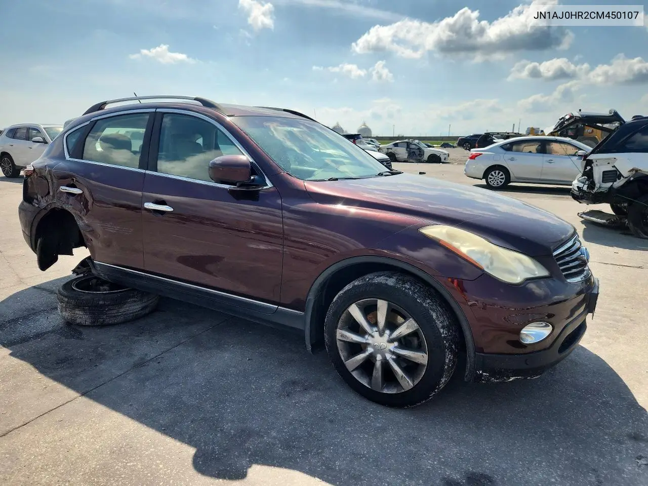 2012 Infiniti Ex35 Base VIN: JN1AJ0HR2CM450107 Lot: 53751186