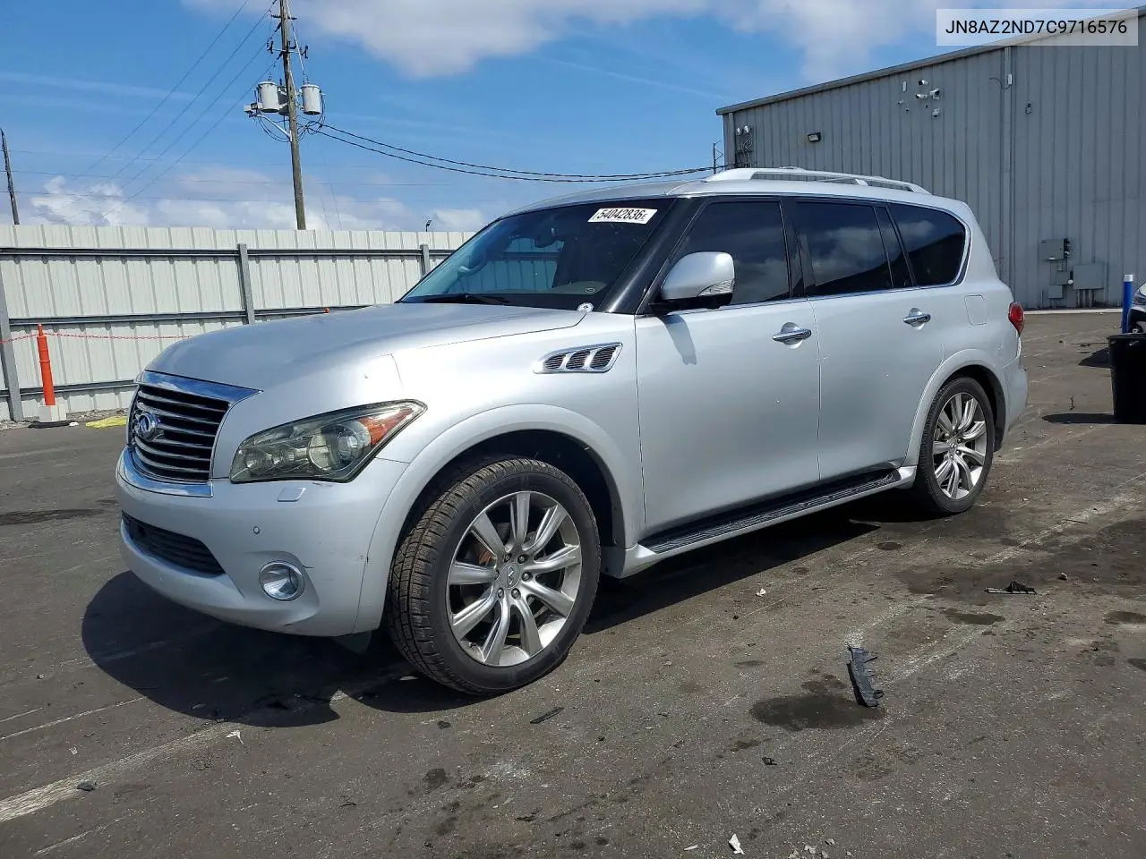2012 Infiniti Qx56 Base VIN: JN8AZ2ND7C9716576 Lot: 54042836