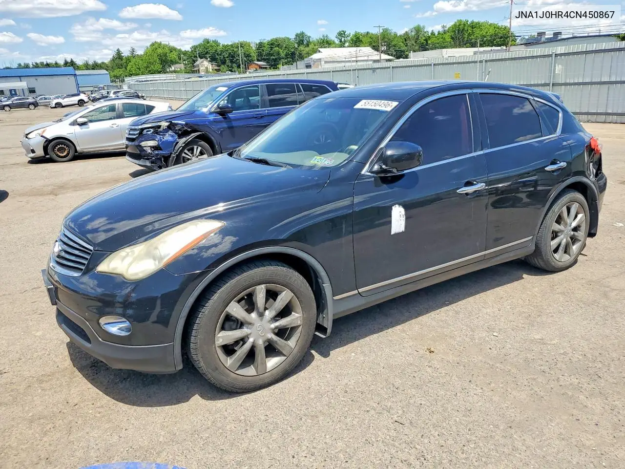 2012 Infiniti Ex35 VIN: JNA1J0HR4CN450867 Lot: 55150496