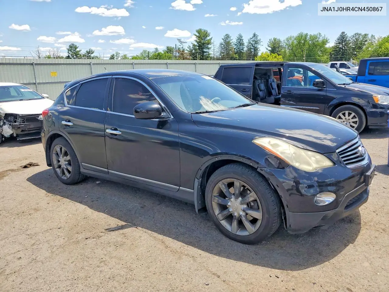 2012 Infiniti Ex35 VIN: JNA1J0HR4CN450867 Lot: 55150496