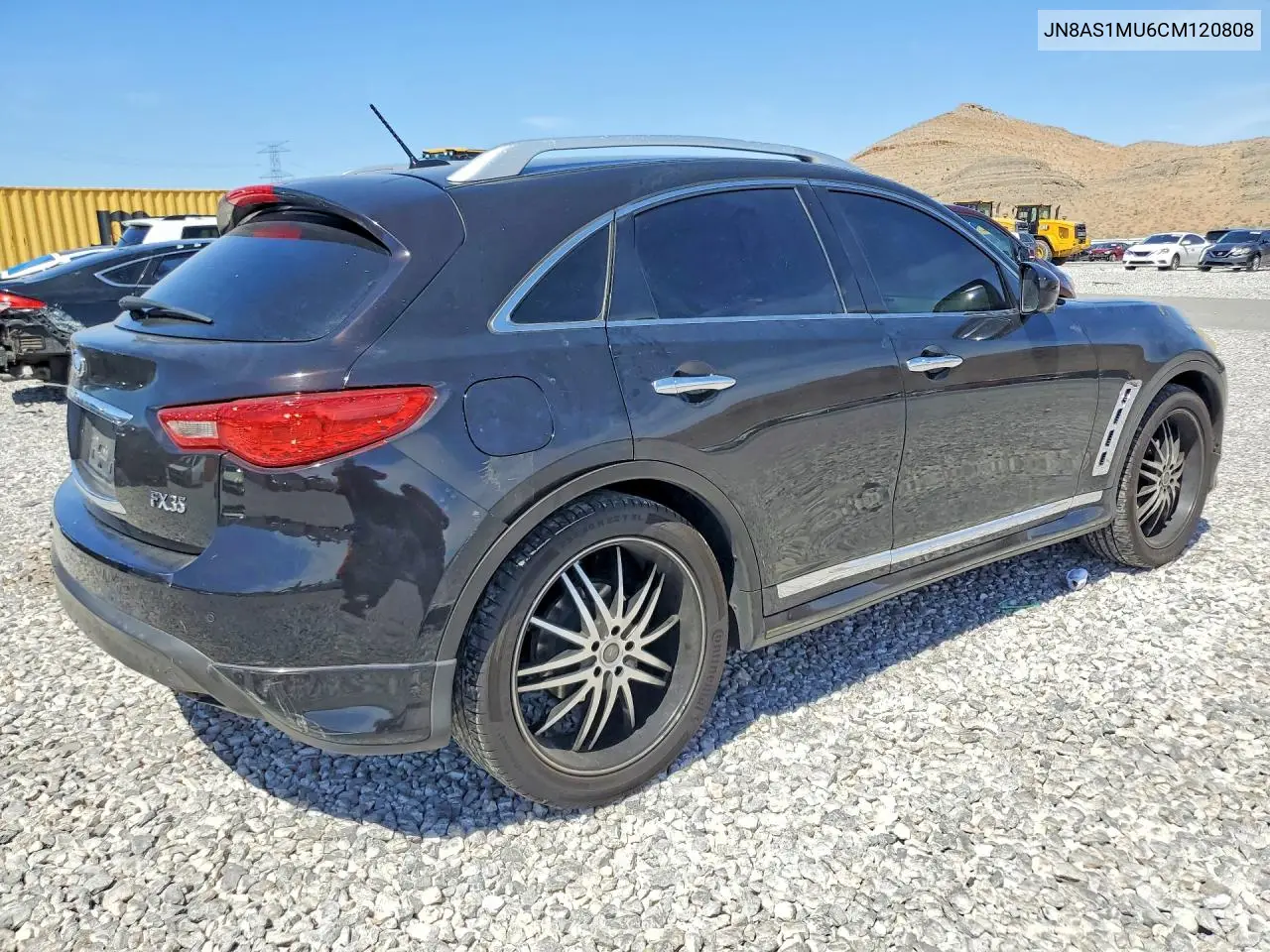 2012 Infiniti Fx35 Base VIN: JN8AS1MU6CM120808 Lot: 55611016