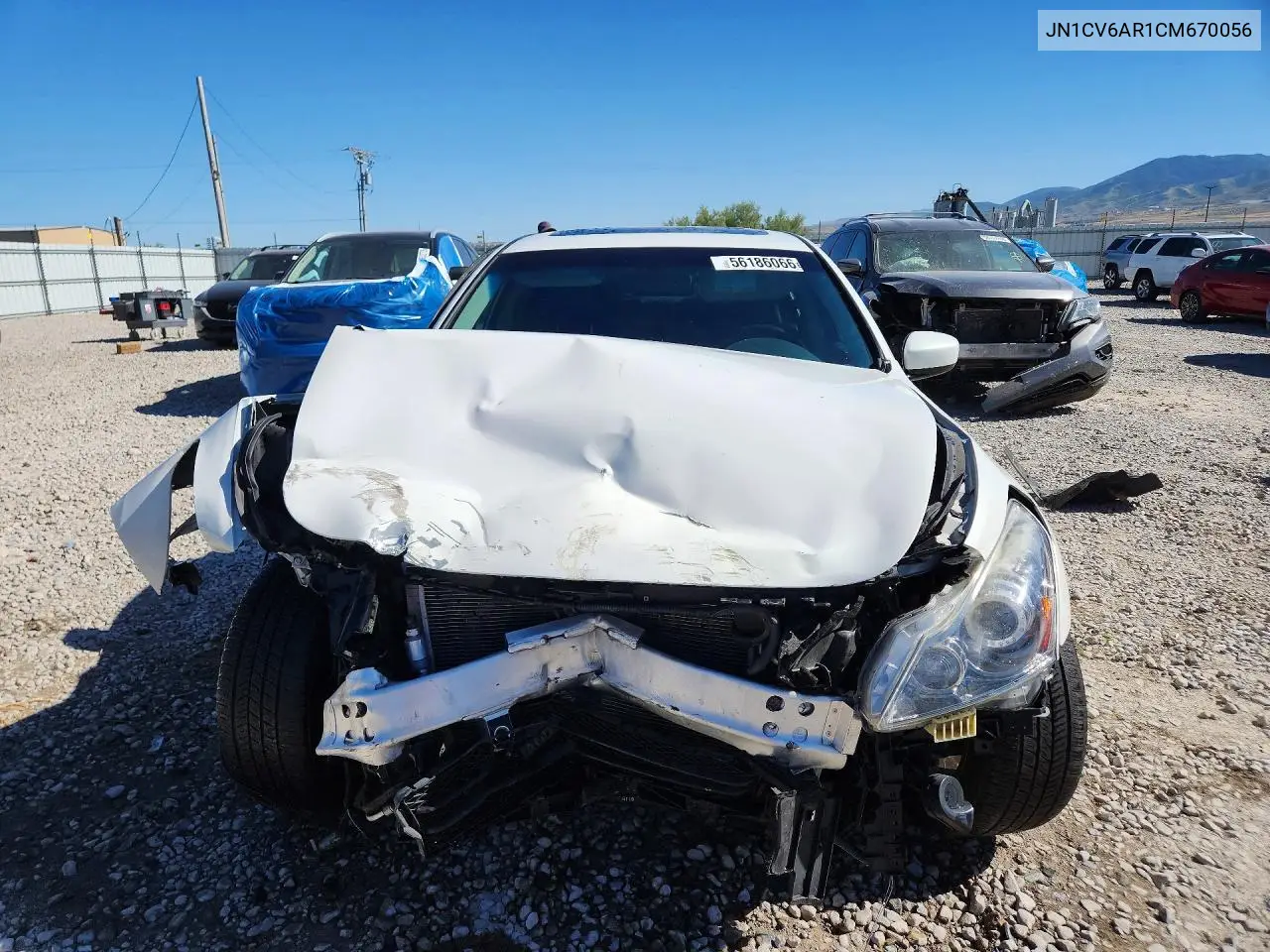 2012 Infiniti G37 Sedan X VIN: JN1CV6AR1CM670056 Lot: 56186066