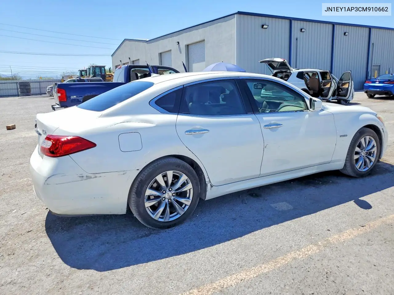 2012 Infiniti M35H Base VIN: JN1EY1AP3CM910662 Lot: 56718616