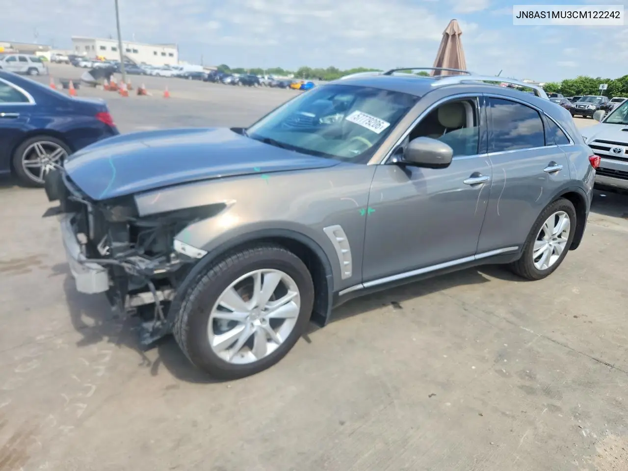 2012 Infiniti Fx35 Base VIN: JN8AS1MU3CM122242 Lot: 57779206