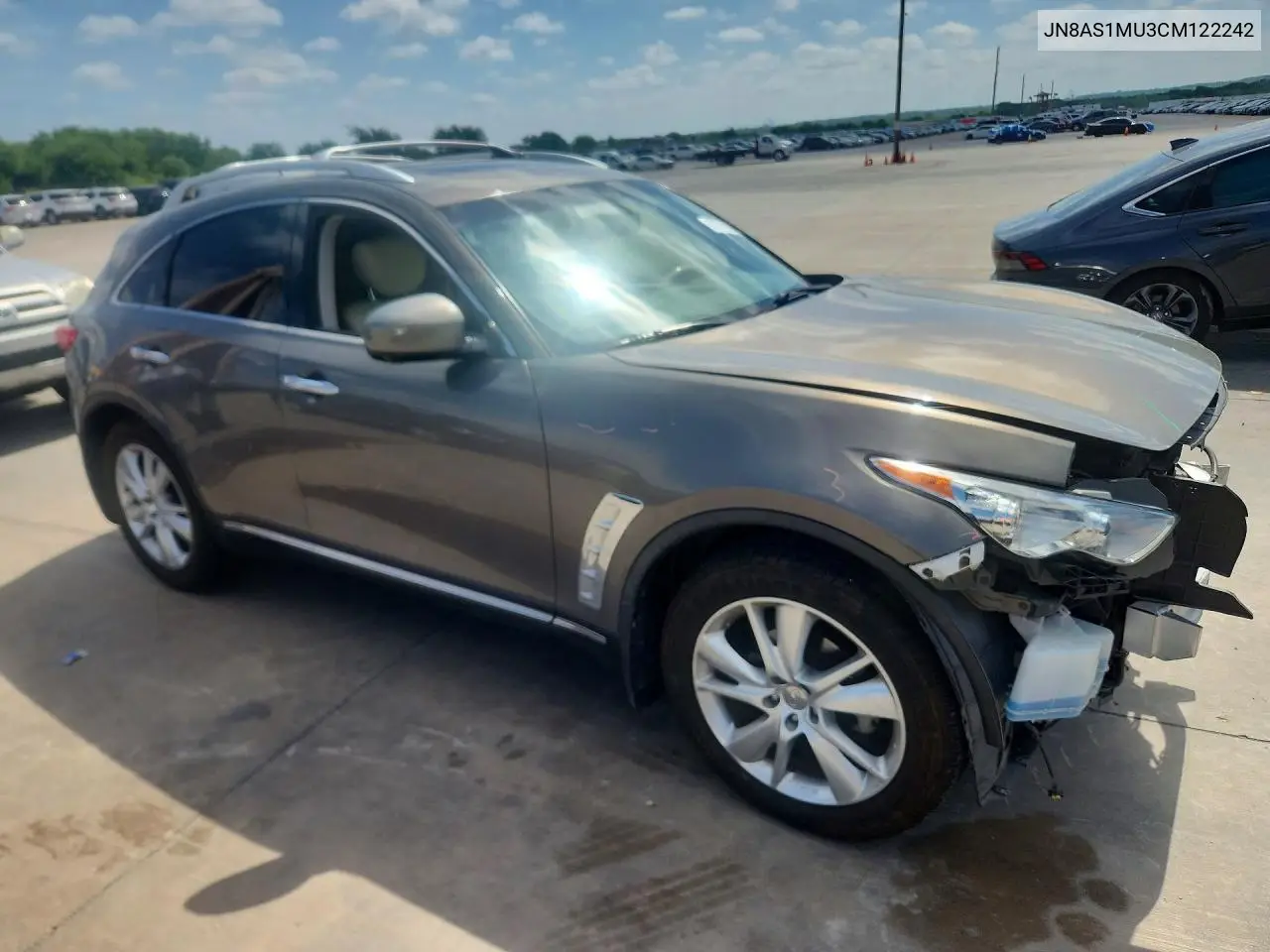 2012 Infiniti Fx35 Base VIN: JN8AS1MU3CM122242 Lot: 57779206