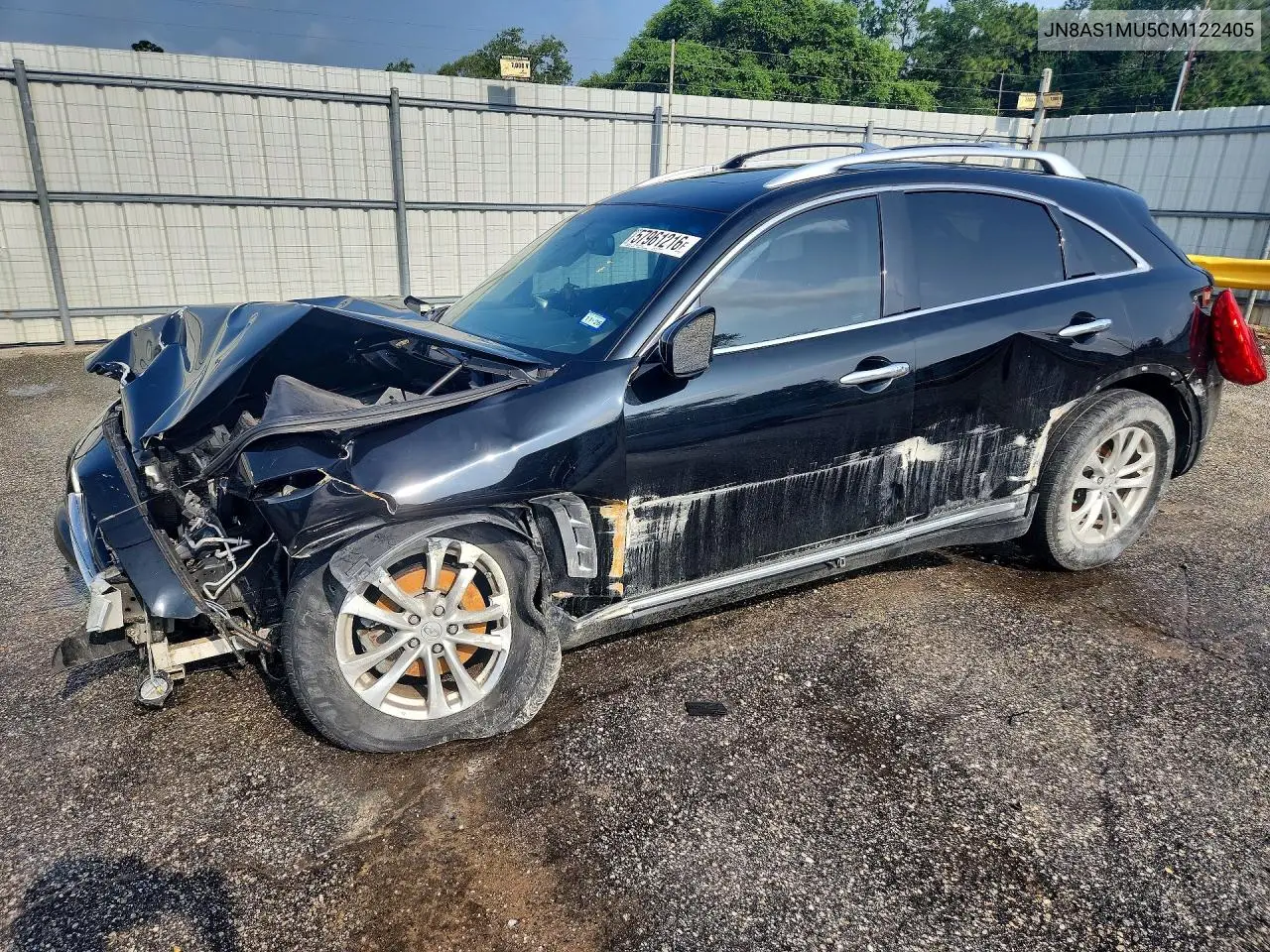 2012 Infiniti Fx35 Base VIN: JN8AS1MU5CM122405 Lot: 57961216