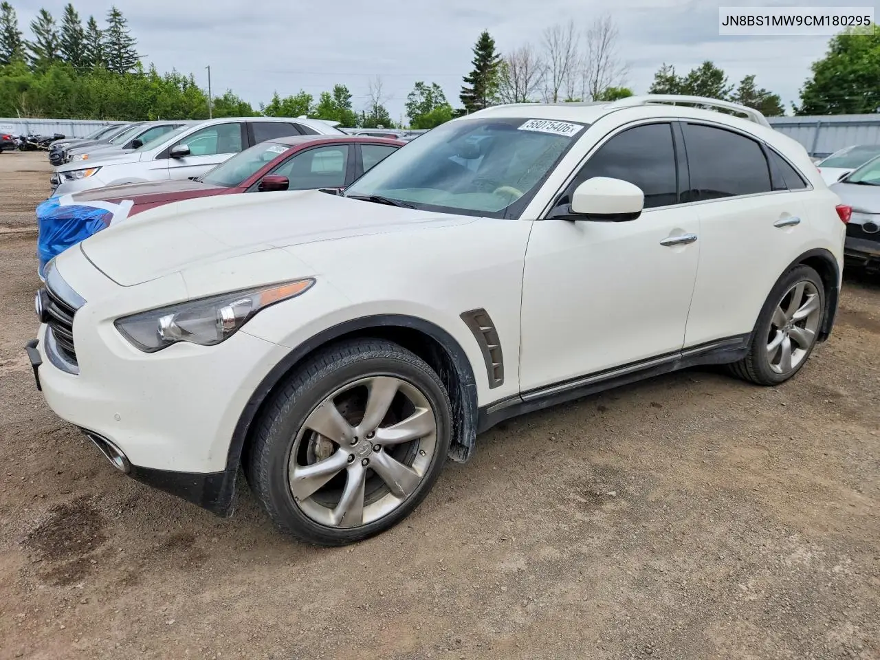 2012 Infiniti Fx50 Base VIN: JN8BS1MW9CM180295 Lot: 58075406