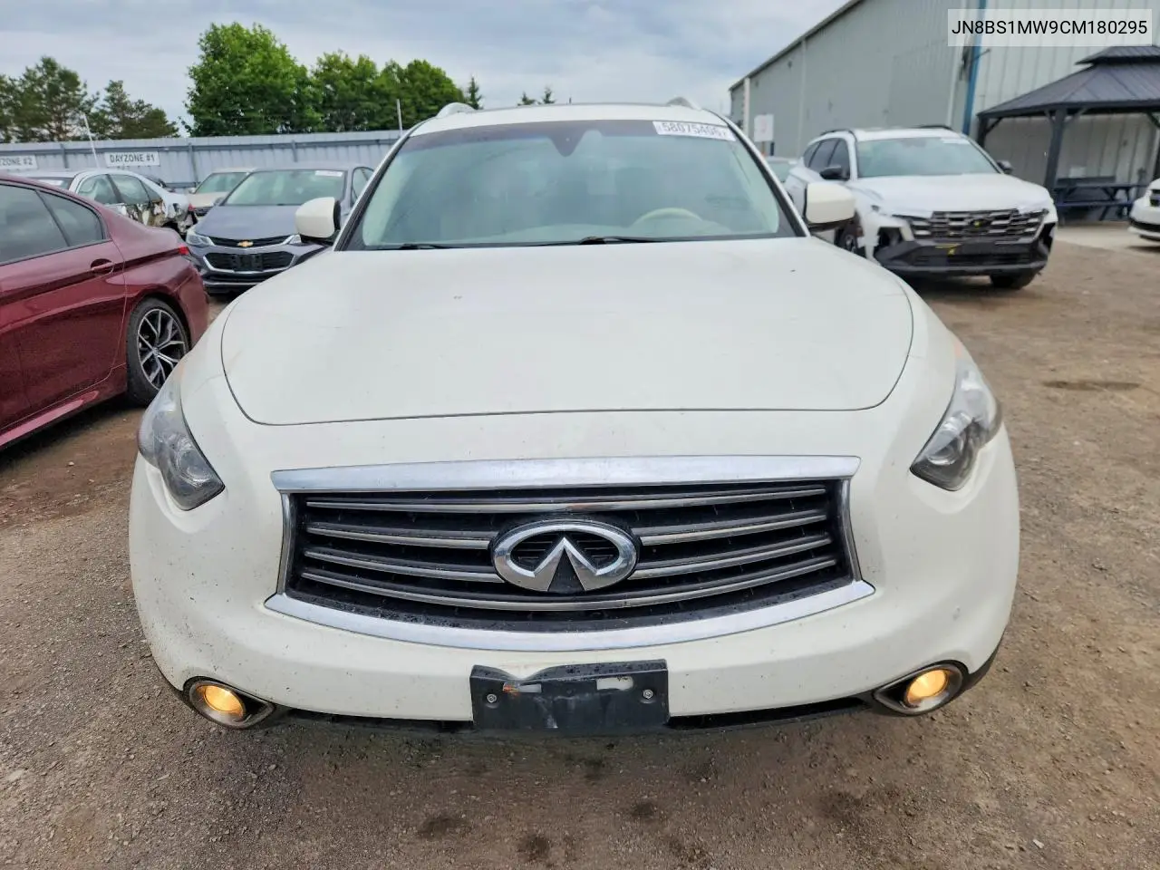 2012 Infiniti Fx50 Base VIN: JN8BS1MW9CM180295 Lot: 58075406
