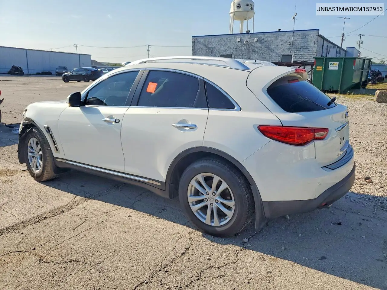 2012 Infiniti Fx35 VIN: JN8AS1MW8CM152953 Lot: 59881266