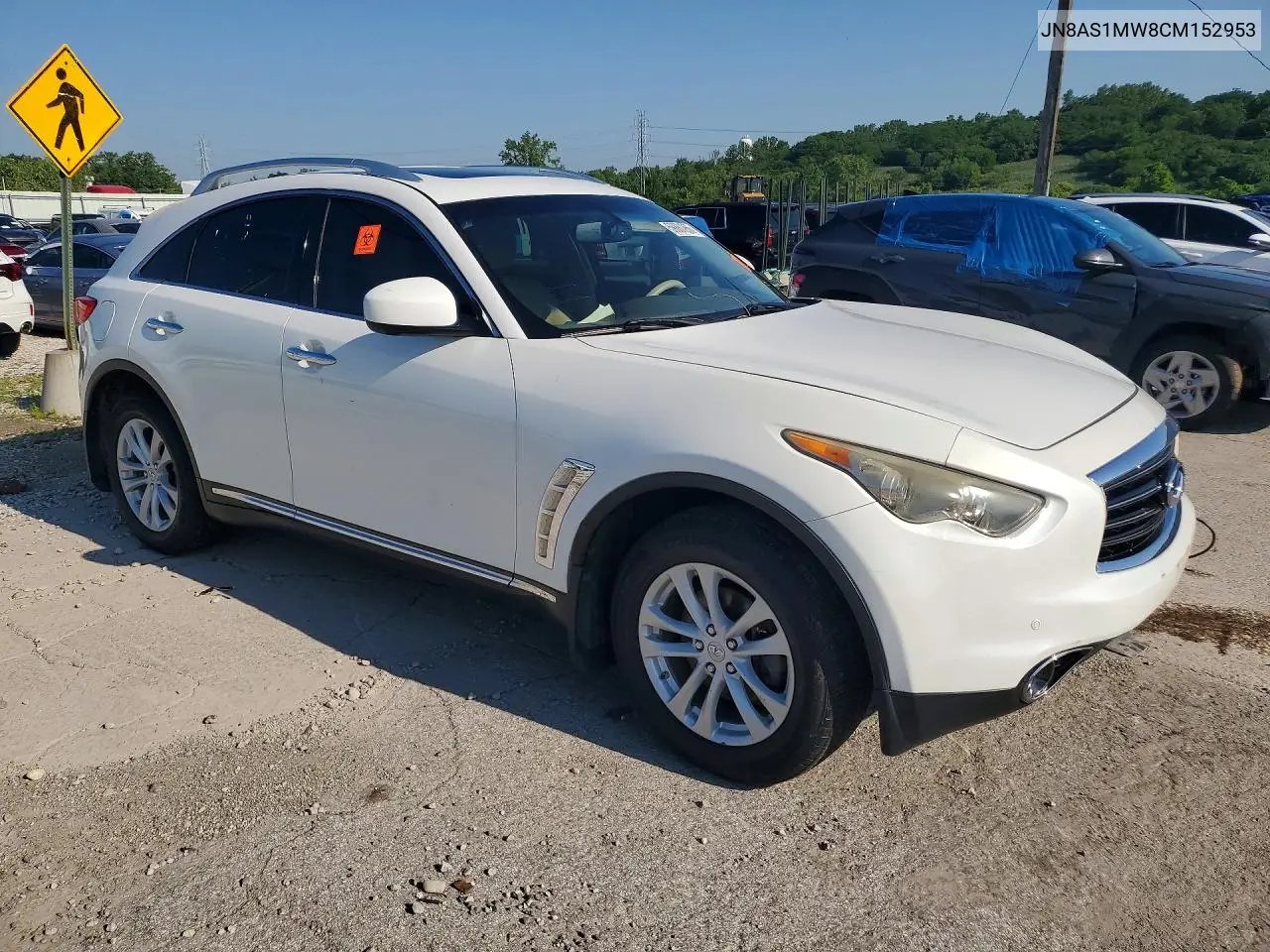 2012 Infiniti Fx35 VIN: JN8AS1MW8CM152953 Lot: 59881266