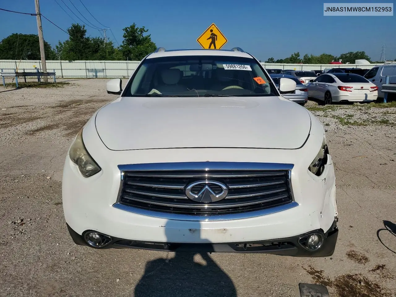 2012 Infiniti Fx35 VIN: JN8AS1MW8CM152953 Lot: 59881266