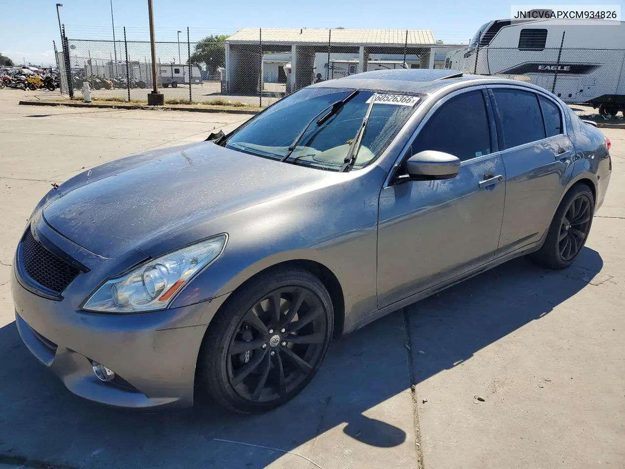 2012 Infiniti G37 Sedan Journey VIN: JN1CV6APXCM934826 Lot: 60526366