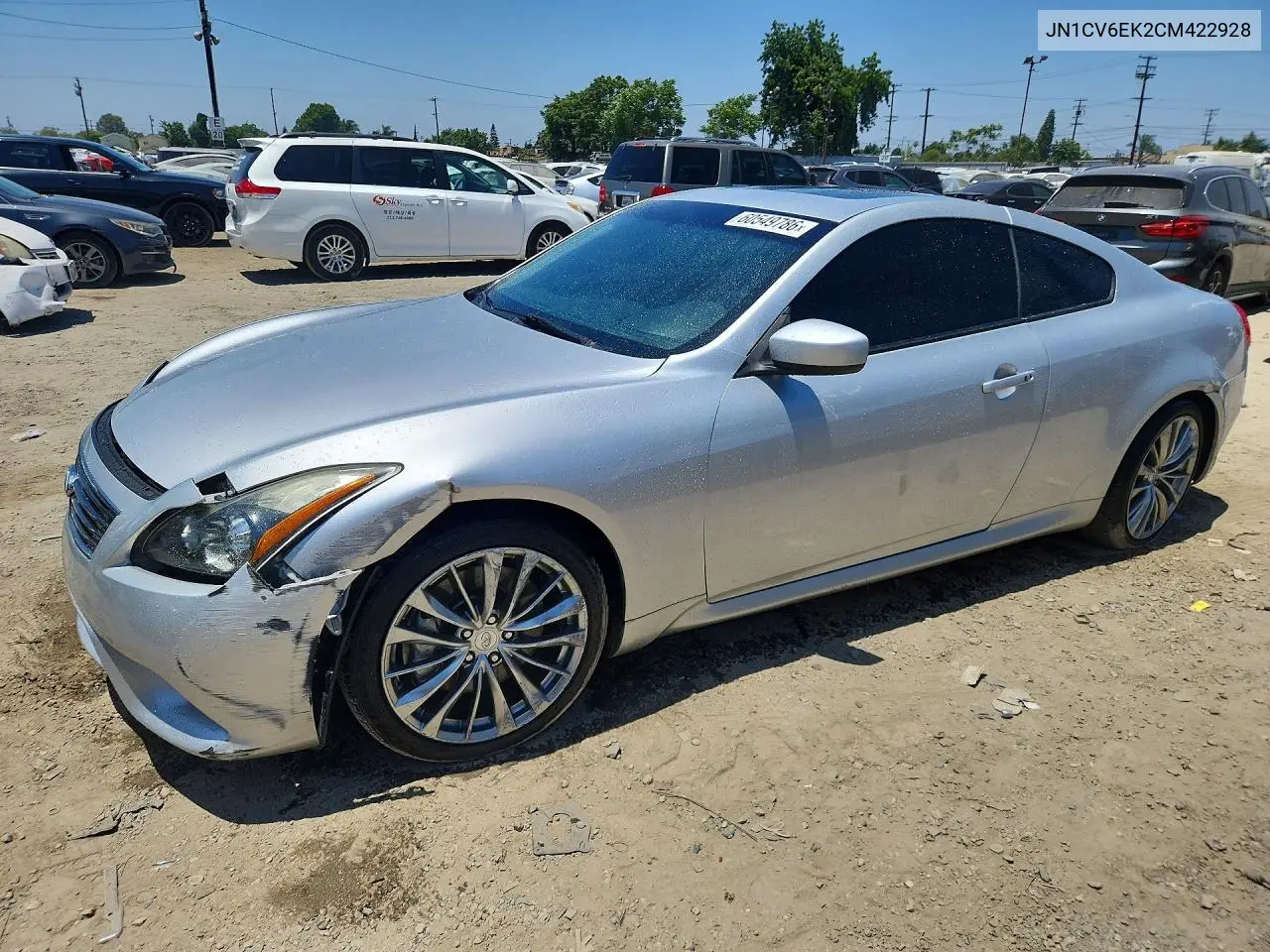 2012 Infiniti G37 Base/Sport VIN: JN1CV6EK2CM422928 Lot: 60549786
