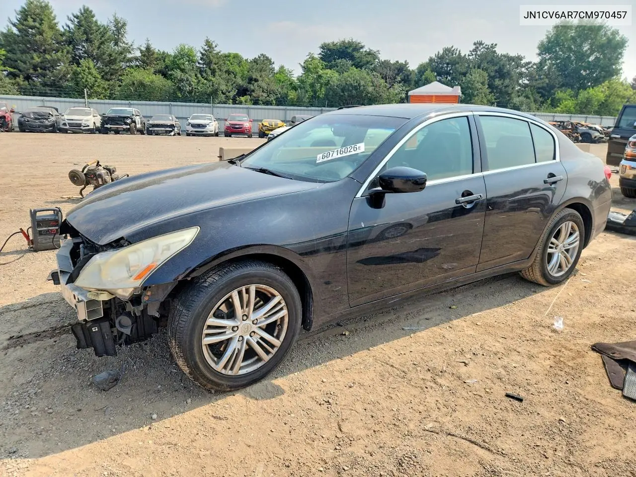 2012 Infiniti G37 Sedan X VIN: JN1CV6AR7CM970457 Lot: 60716026