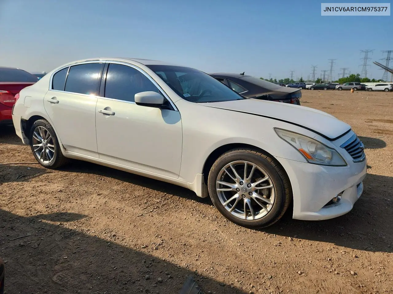 2012 Infiniti G37 VIN: JN1CV6AR1CM975377 Lot: 61190286