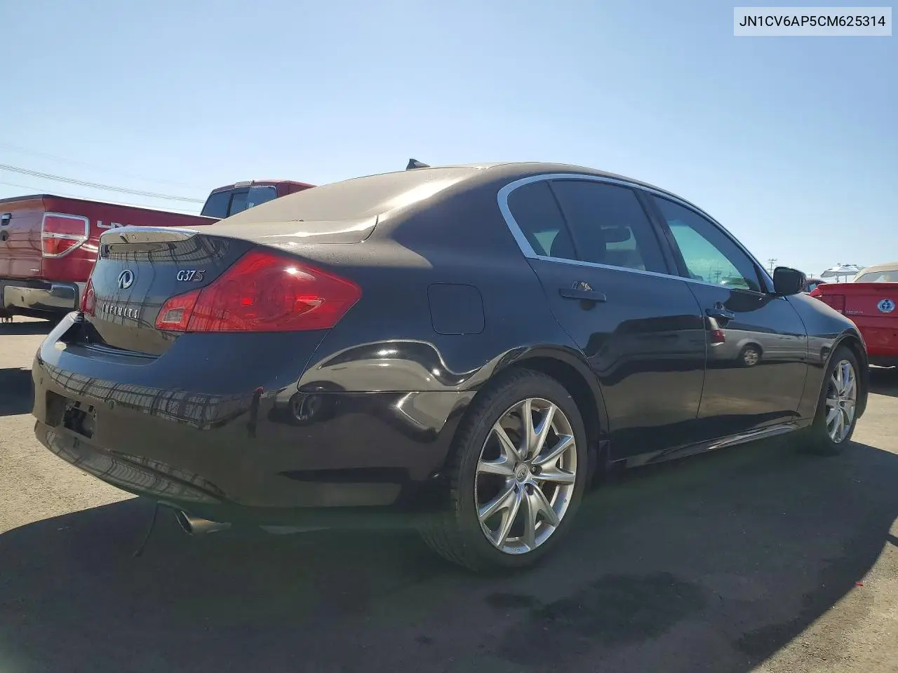 2012 Infiniti G37 Base/Sport VIN: JN1CV6AP5CM625314 Lot: 61623906