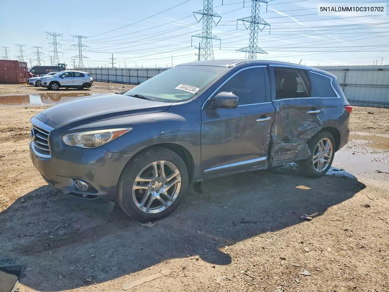 2013 Infi Jx35 VIN: 5N1AL0MM1DC310702 Lot: 50442236