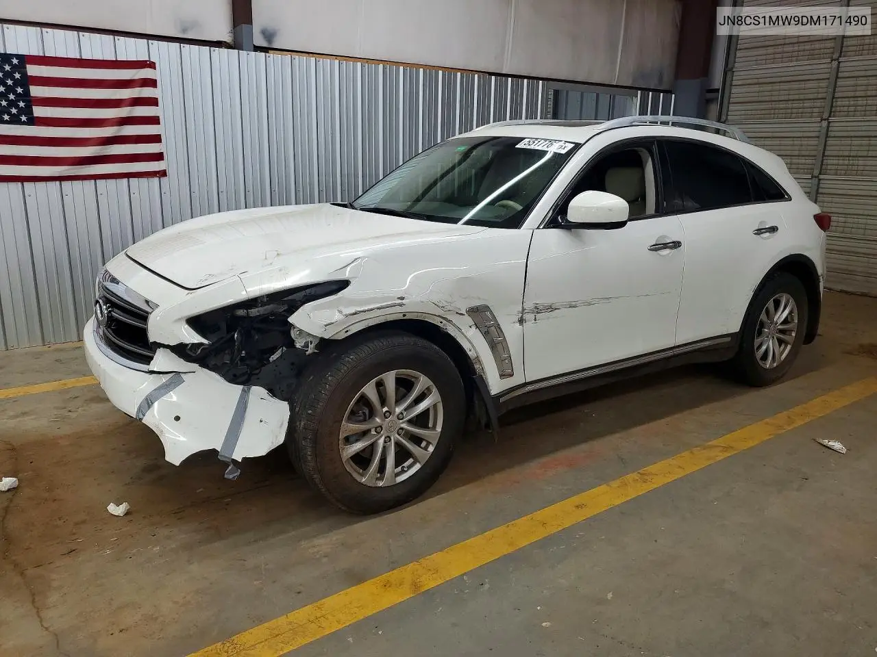 2013 Infiniti Fx37 Base VIN: JN8CS1MW9DM171490 Lot: 55177636
