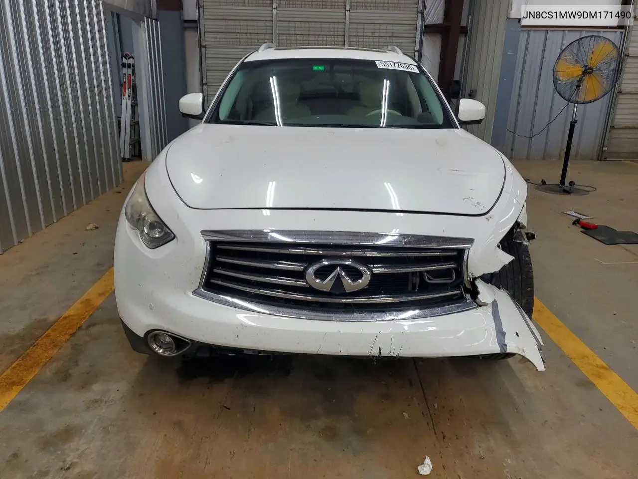 2013 Infiniti Fx37 Base VIN: JN8CS1MW9DM171490 Lot: 55177636