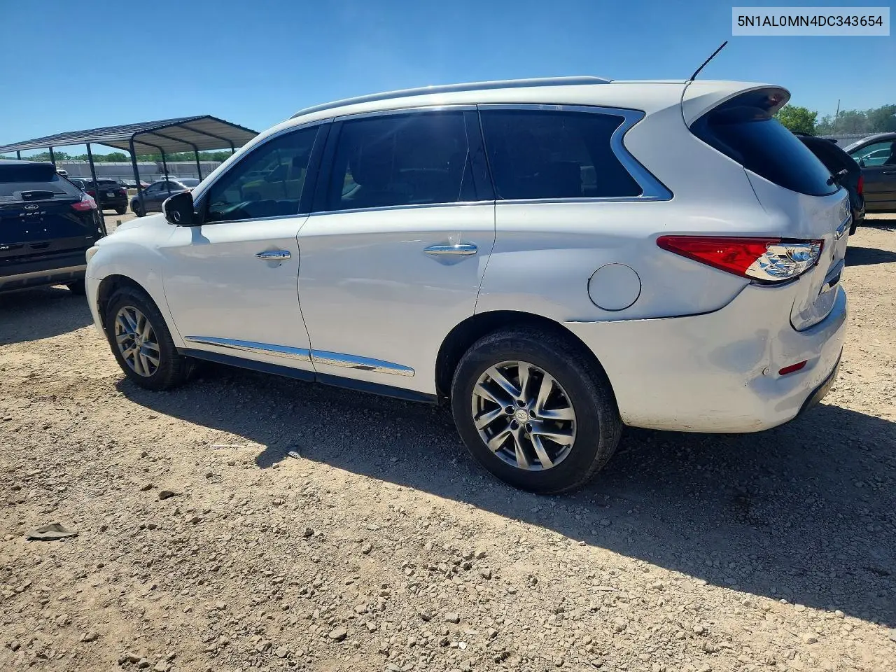 2013 Infiniti Jx35 Base VIN: 5N1AL0MN4DC343654 Lot: 57122016
