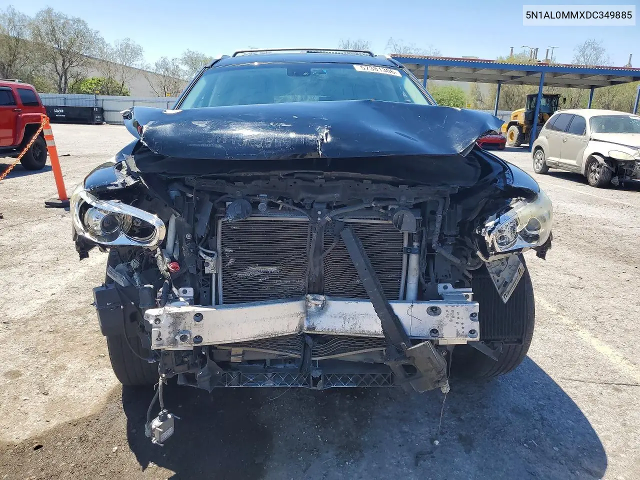 2013 Infiniti Jx35 Base VIN: 5N1AL0MMXDC349885 Lot: 57381306