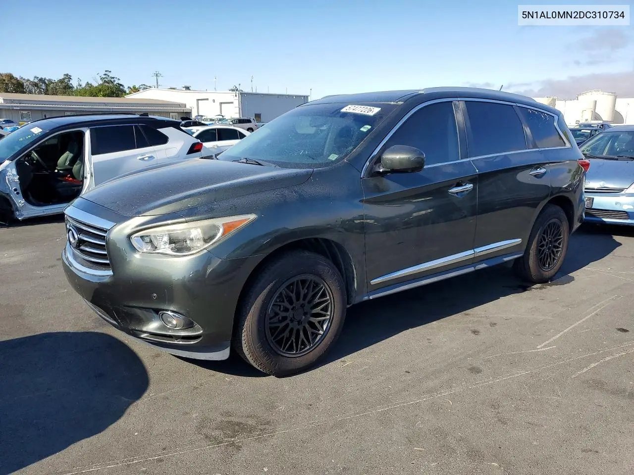 2013 Infiniti Jx35 Base VIN: 5N1AL0MN2DC310734 Lot: 57477226