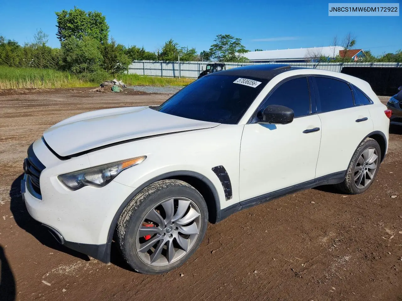 2013 Infiniti Fx37 Base VIN: JN8CS1MW6DM172922 Lot: 57836056