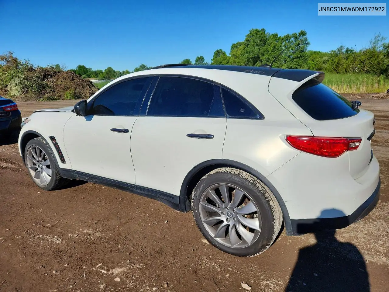 2013 Infiniti Fx37 Base VIN: JN8CS1MW6DM172922 Lot: 57836056