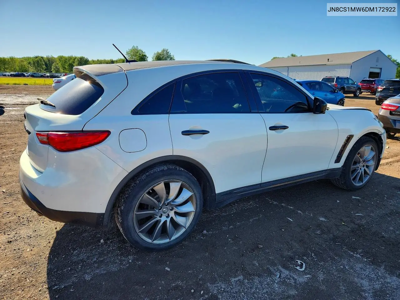 2013 Infiniti Fx37 Base VIN: JN8CS1MW6DM172922 Lot: 57836056
