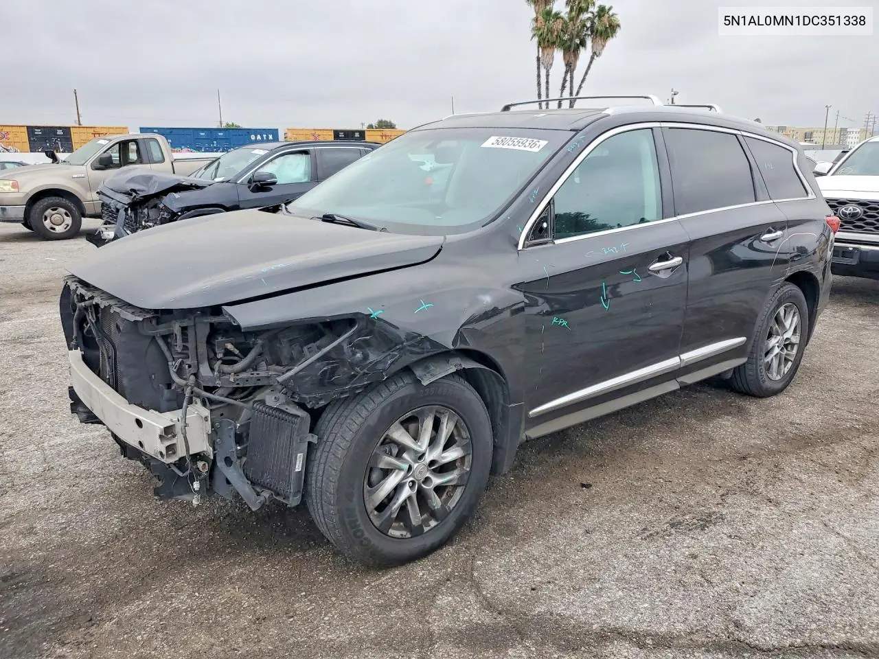 2013 Infiniti Jx35 Base VIN: 5N1AL0MN1DC351338 Lot: 58055936
