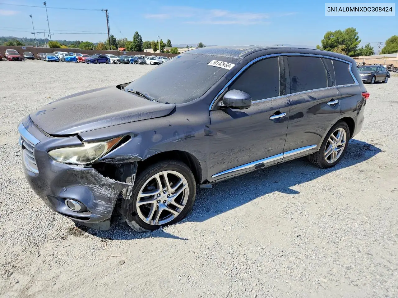 2013 Infi Jx35 VIN: 5N1AL0MNXDC308424 Lot: 58148966