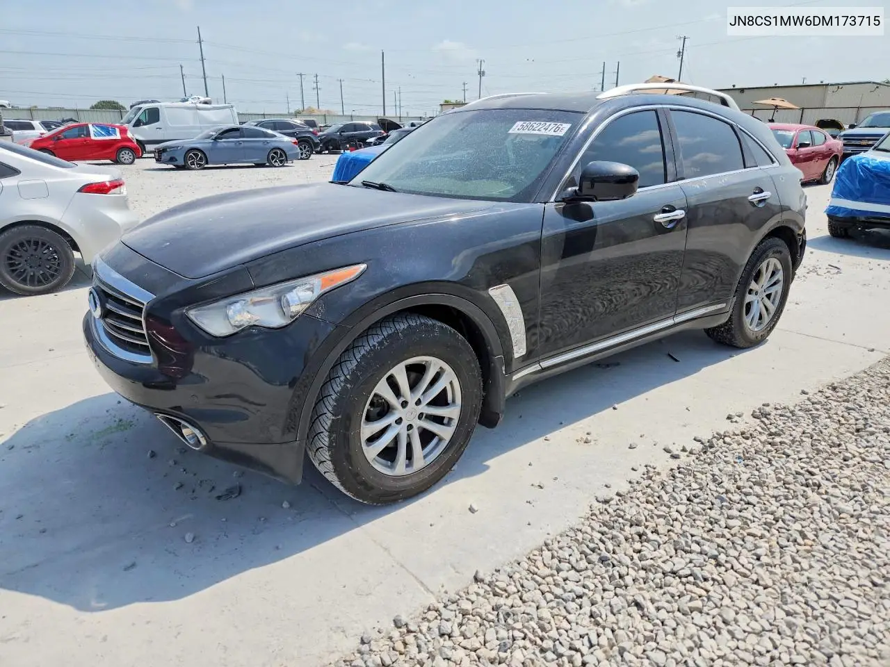 2013 Infiniti Fx37 Base VIN: JN8CS1MW6DM173715 Lot: 58622476