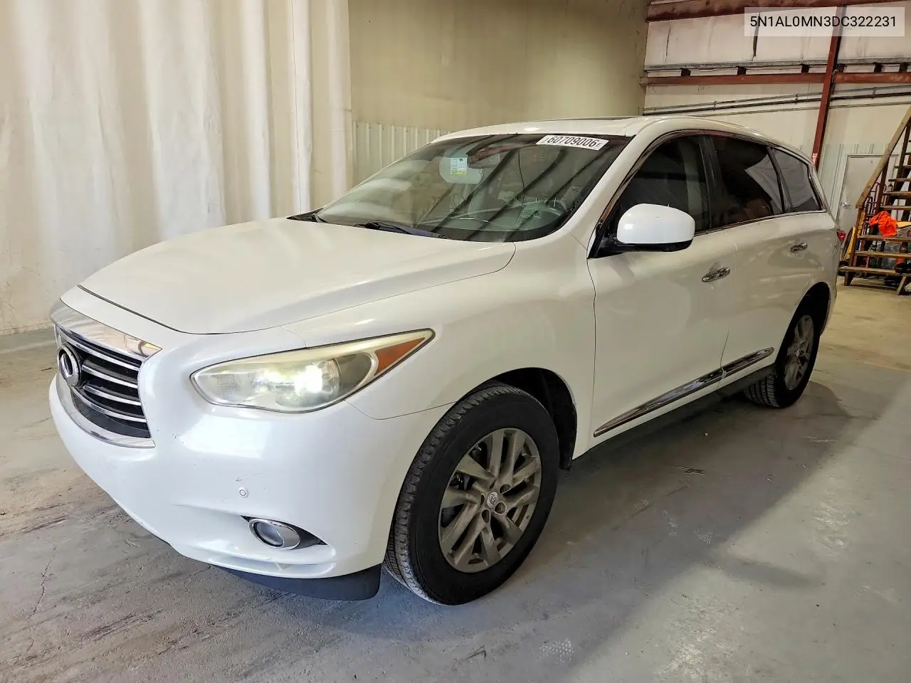 2013 Infiniti Jx35 Base VIN: 5N1AL0MN3DC322231 Lot: 60709006