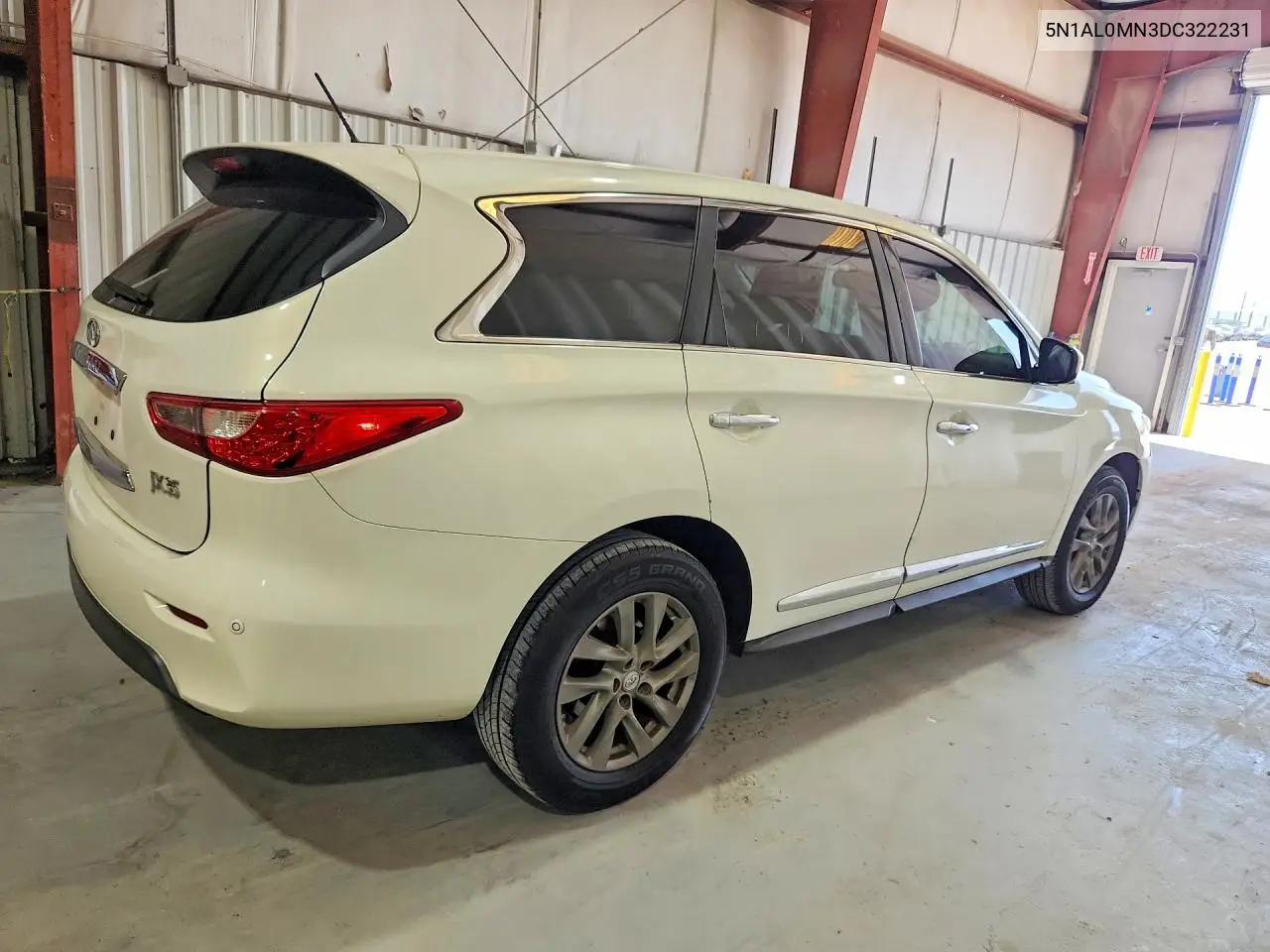 2013 Infiniti Jx35 Base VIN: 5N1AL0MN3DC322231 Lot: 60709006