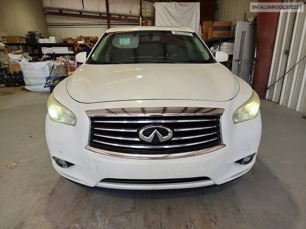 2013 Infiniti Jx35 Base VIN: 5N1AL0MN3DC322231 Lot: 60709006