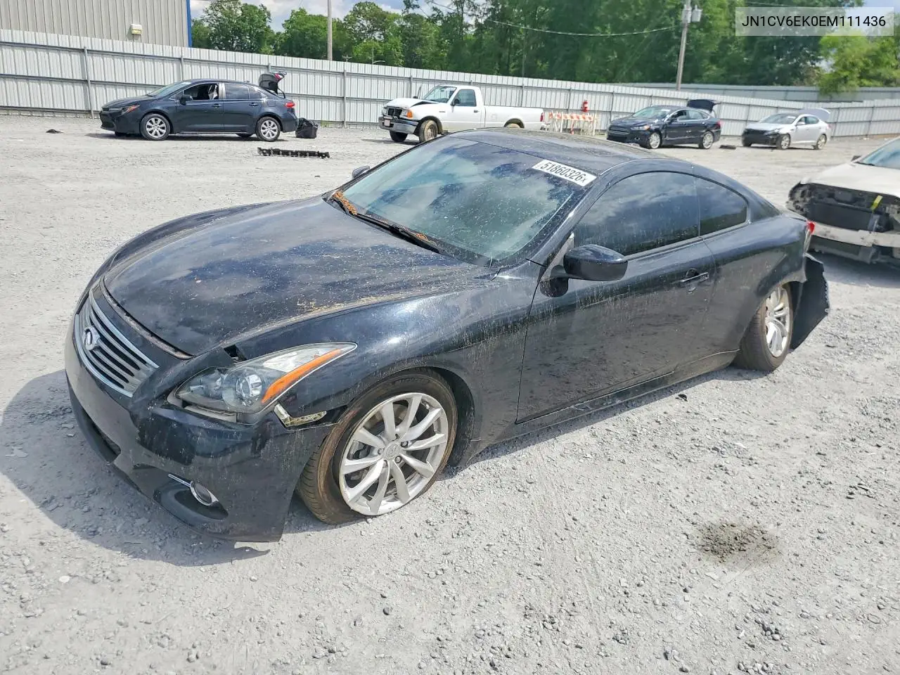 2014 Infiniti Q60 Coupe Journey VIN: JN1CV6EK0EM111436 Lot: 51860326