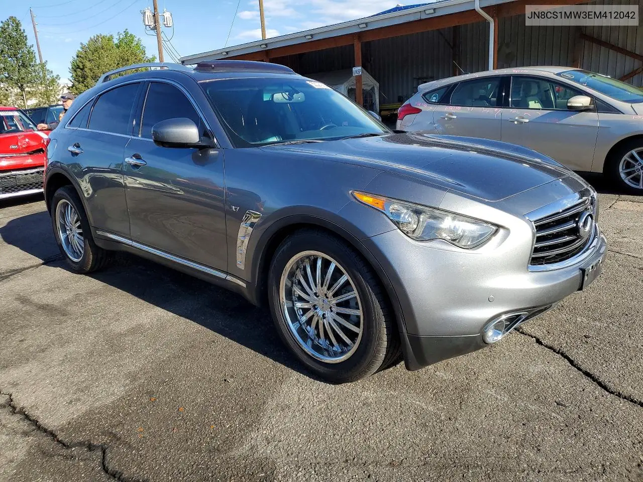 2014 Infiniti Qx70 Base VIN: JN8CS1MW3EM412042 Lot: 53027906