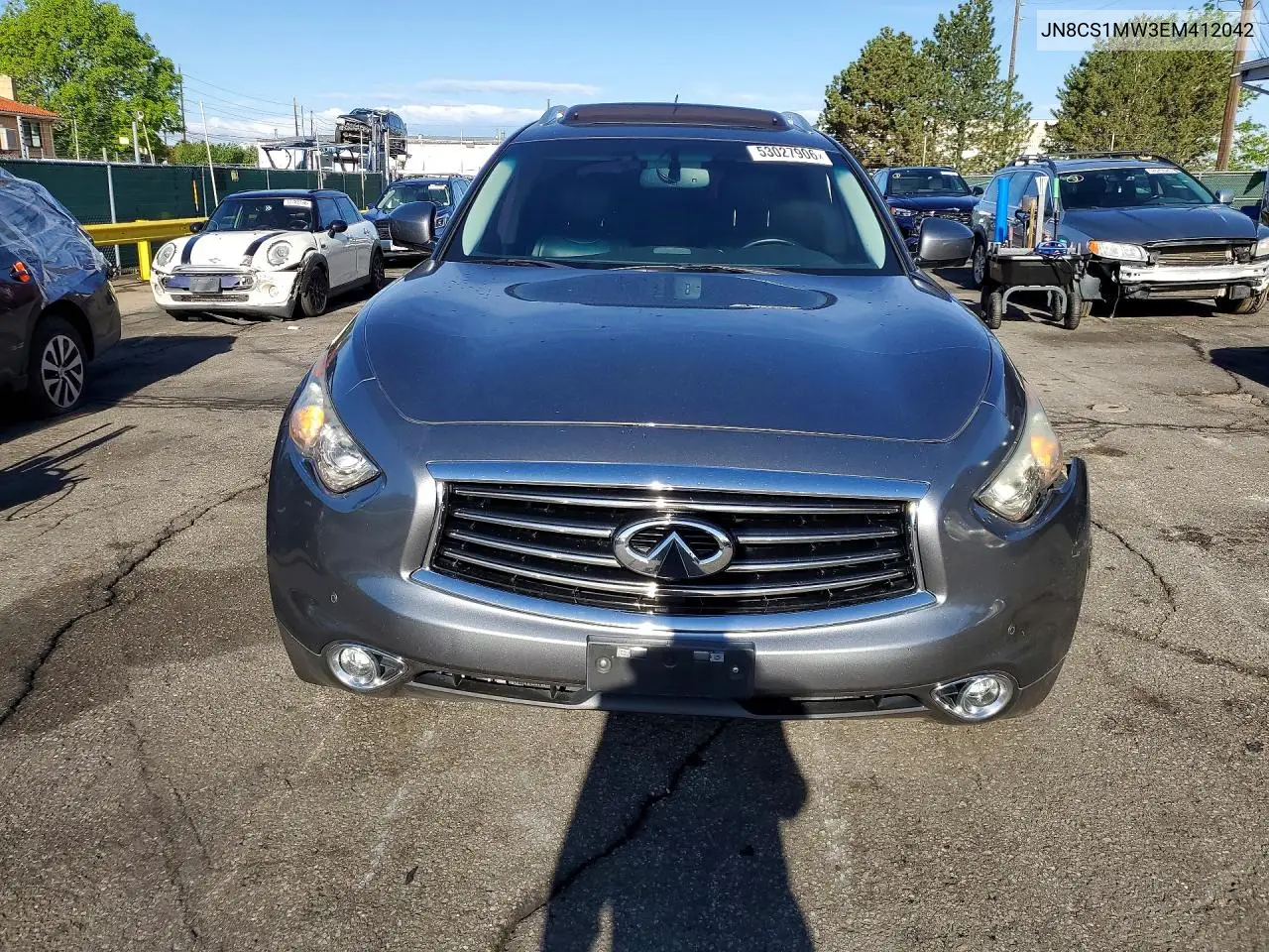 2014 Infiniti Qx70 Base VIN: JN8CS1MW3EM412042 Lot: 53027906