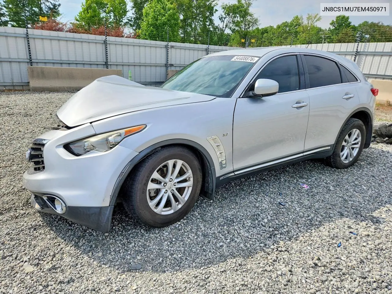 2014 Infiniti Qx70 Base VIN: JN8CS1MU7EM450971 Lot: 54408876