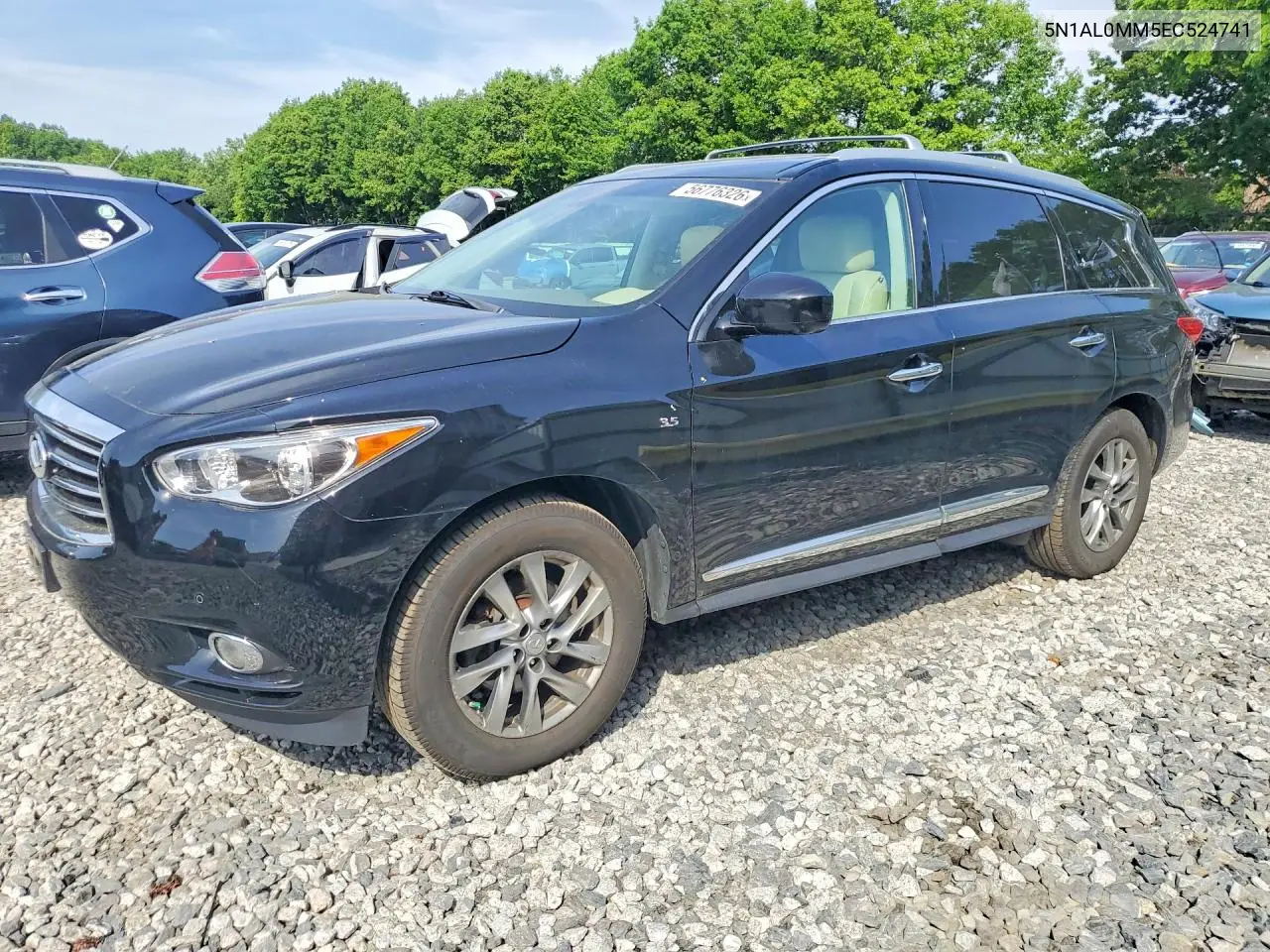 2014 Infiniti Qx60 Base VIN: 5N1AL0MM5EC524741 Lot: 56776326