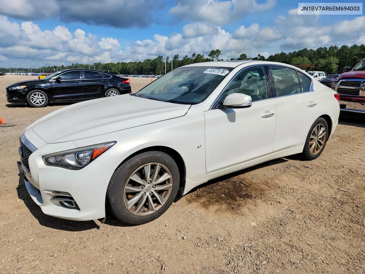2014 Infiniti Q50 Premium VIN: JN1BV7AR6EM694003 Lot: 56847876