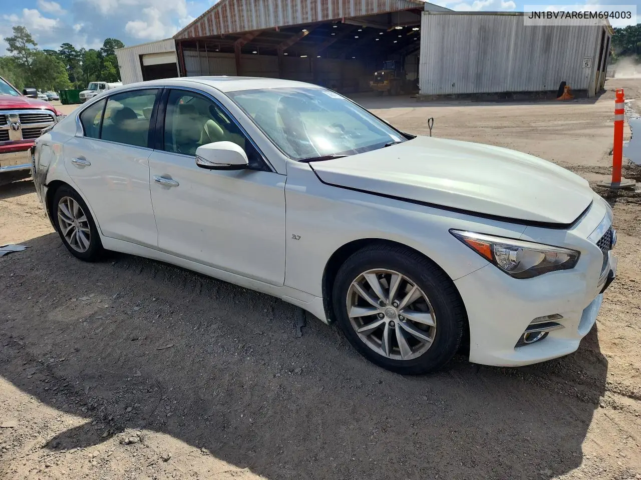 2014 Infiniti Q50 Premium VIN: JN1BV7AR6EM694003 Lot: 56847876