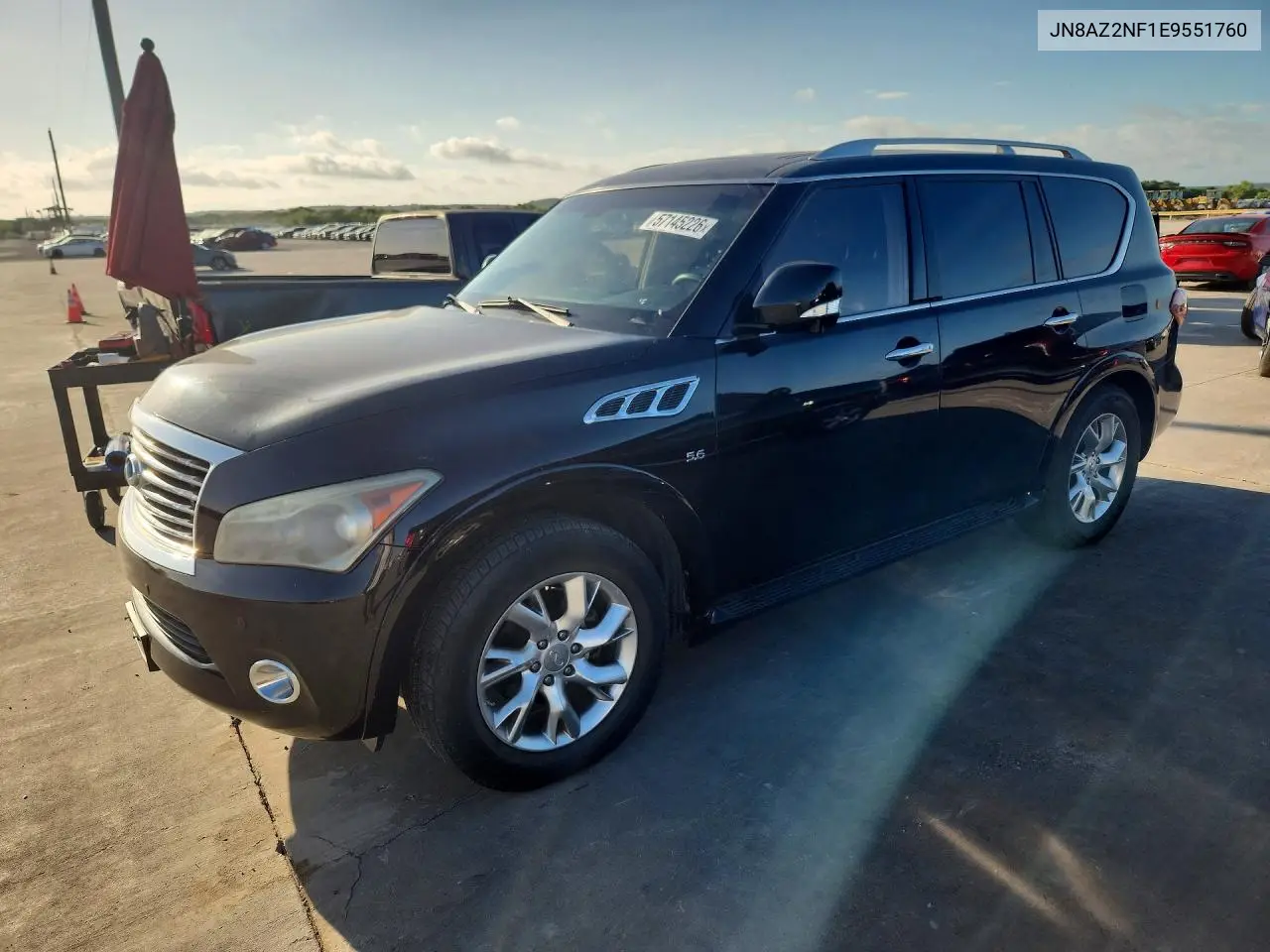 2014 Infiniti Qx80 Base VIN: JN8AZ2NF1E9551760 Lot: 57145226