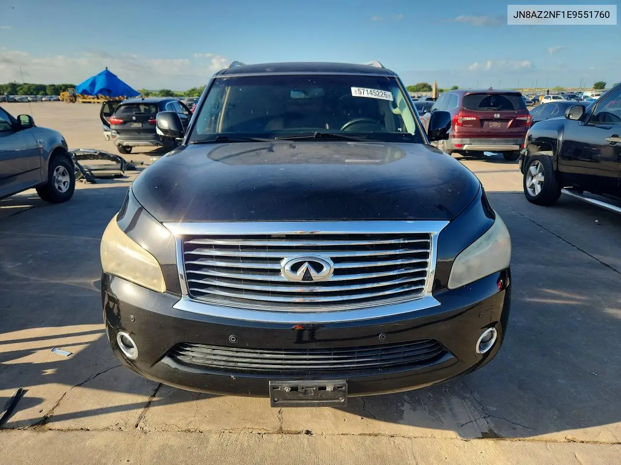 2014 Infiniti Qx80 Base VIN: JN8AZ2NF1E9551760 Lot: 57145226