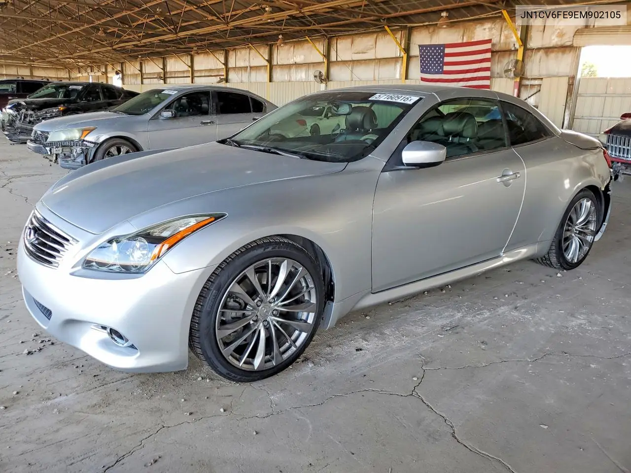 2014 Infiniti Q60 Convertible Base VIN: JN1CV6FE9EM902105 Lot: 57160916
