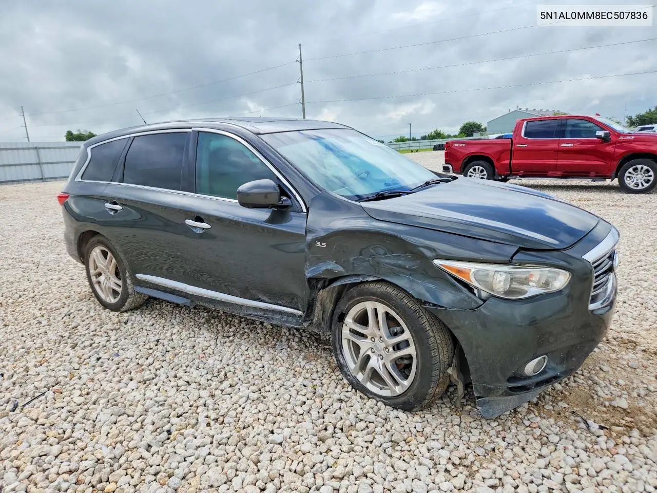 2014 Infiniti Qx60 Base VIN: 5N1AL0MM8EC507836 Lot: 57572296