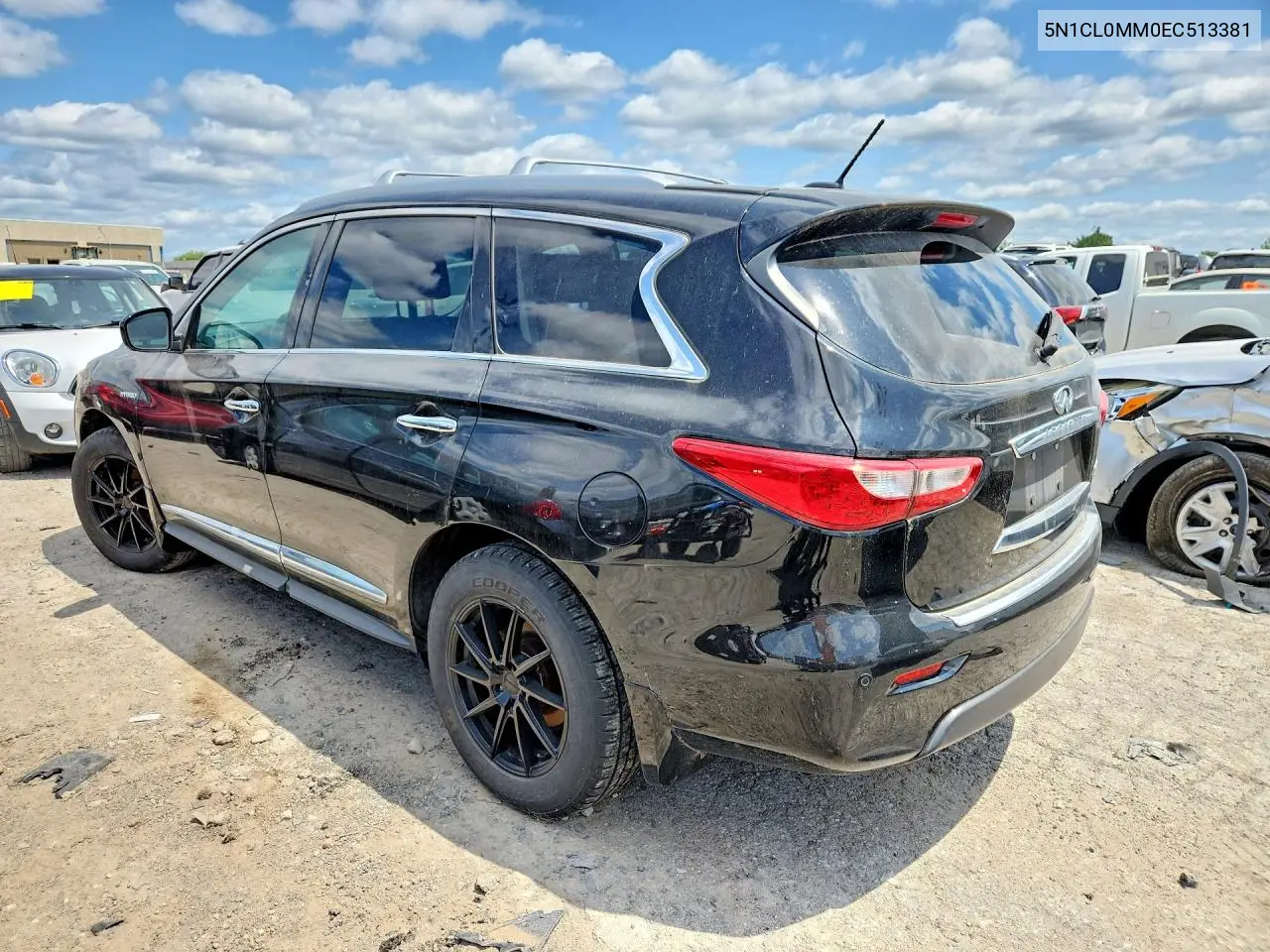 2014 Infi Qx60 Hybrid VIN: 5N1CL0MM0EC513381 Lot: 62072396